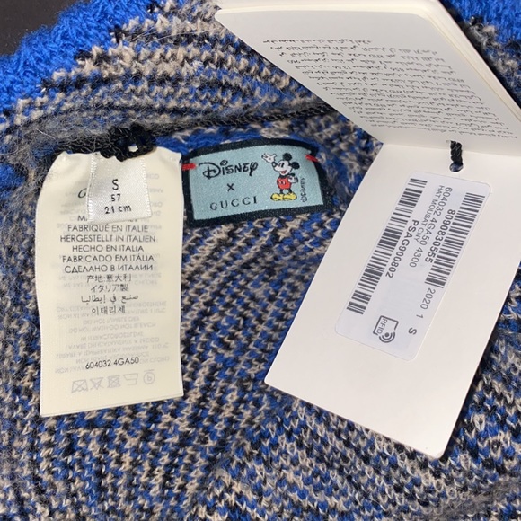 Gucci x Disney Jacquard-knit Beanie Hat in Blue - Picture 5 of 6